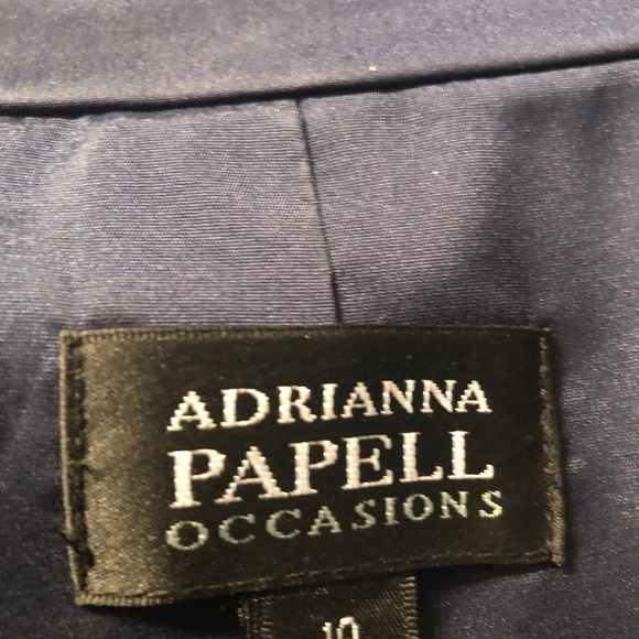 Adrianna Papell Dark Blue Mother-In-Law Dress - Picture 4 of 8